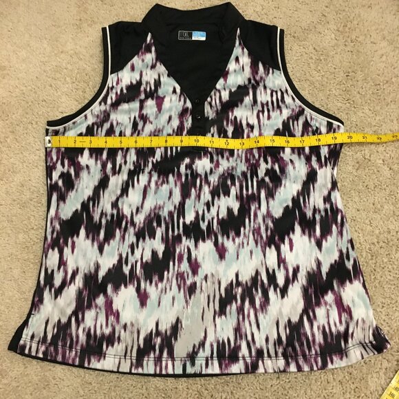 PGA Tour Abstract Pattern Casual Golf Tank Top - Picture 12 of 15